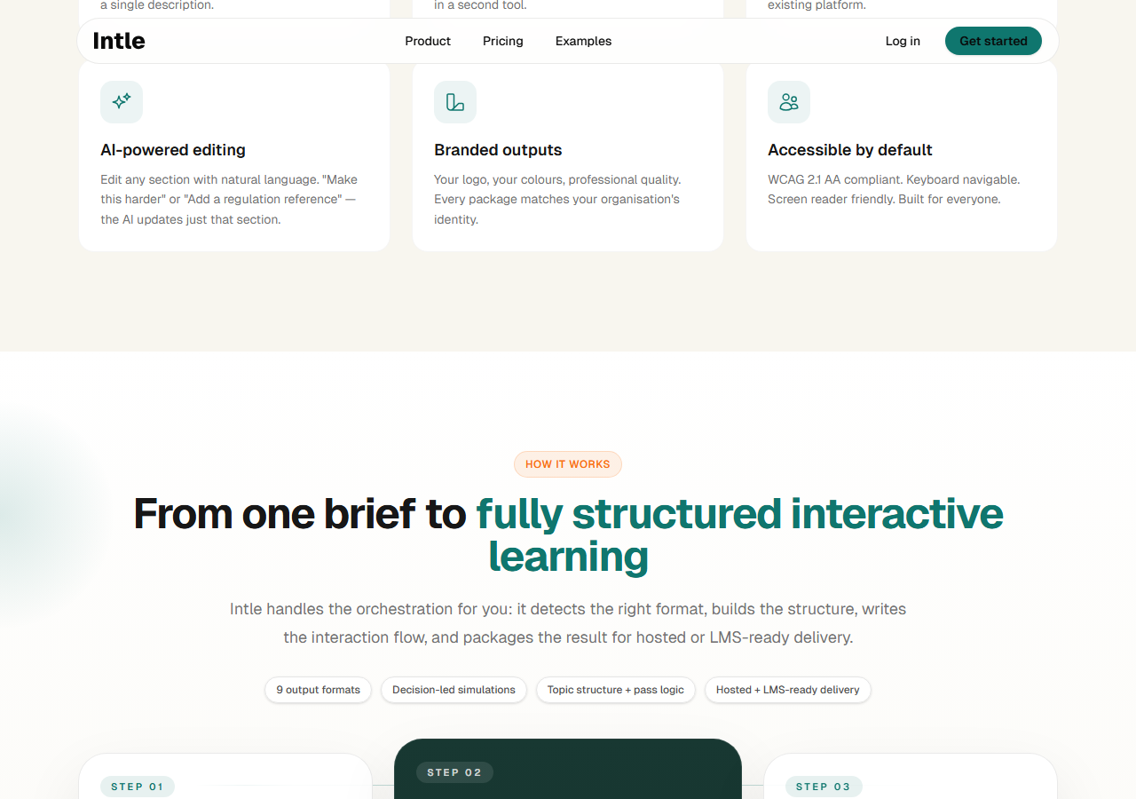 intle LMS compatibility and SCORM export messaging