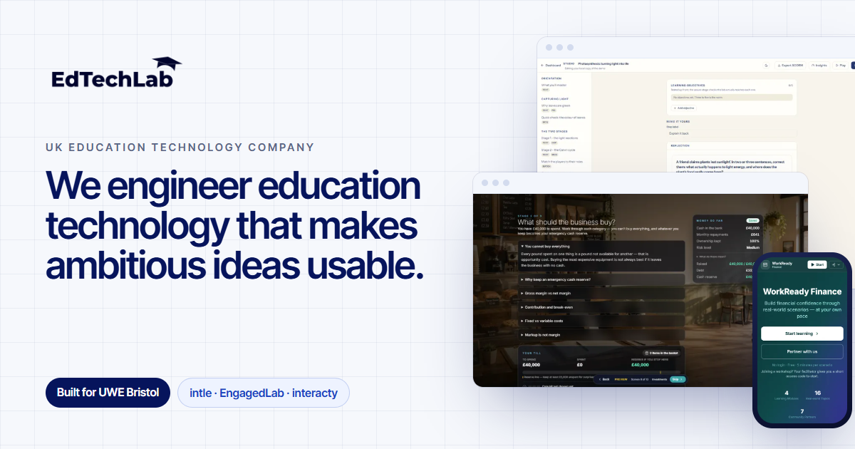 EdTechLab | EdTech Research, Learning Analytics & Products